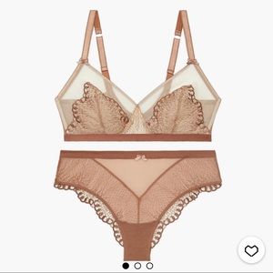 Savage Fenty Metallic Chain Bralette Set